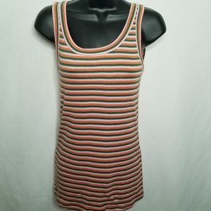 Caslon striped long tank top